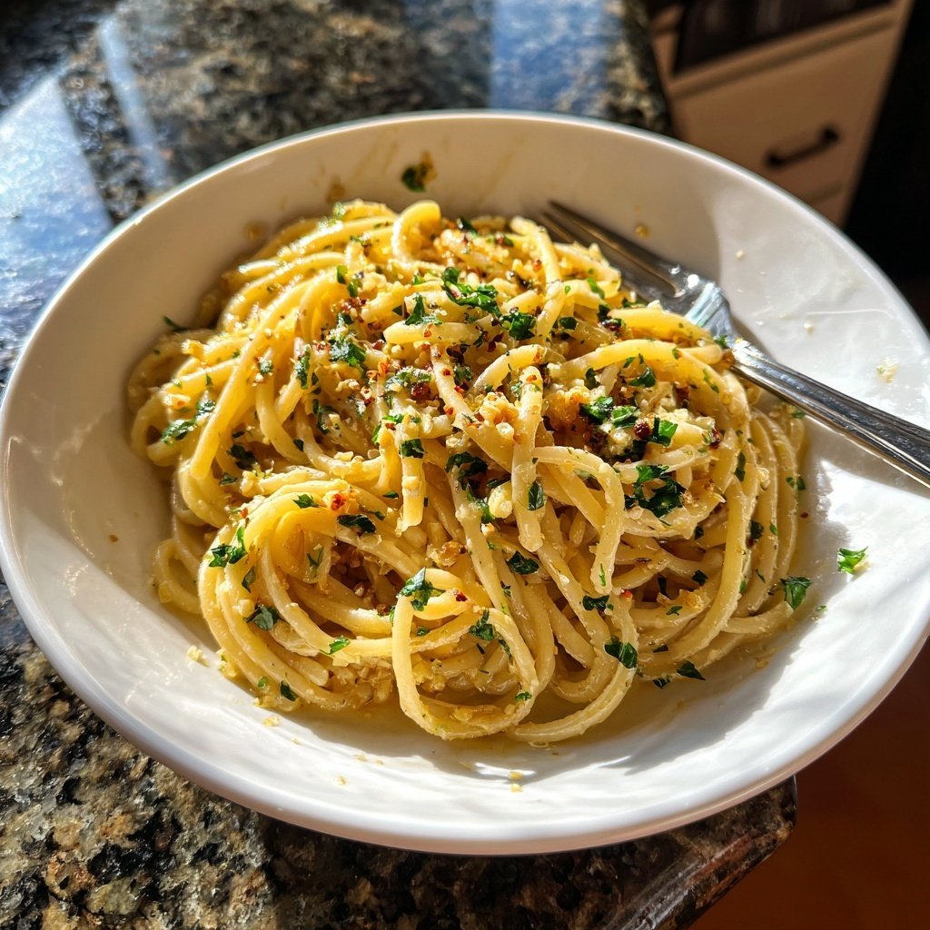 Quick Garlic Butter Pasta