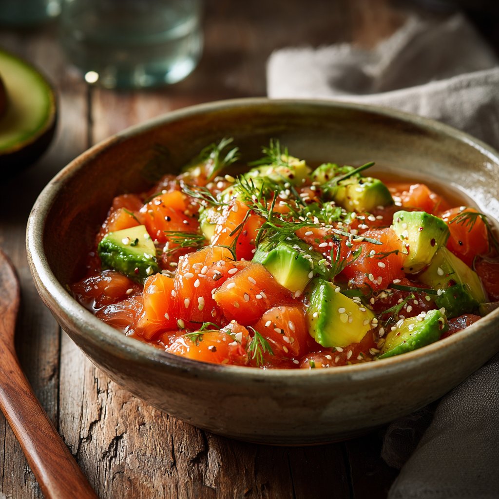 Asian-Inspired Salmon Poke Bowl