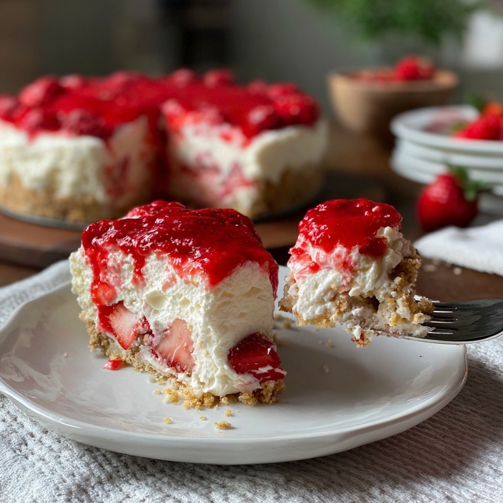 Strawberry Chiffon Pie Delight