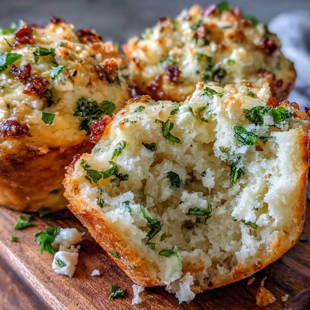 Spinach Feta Lunch Muffins