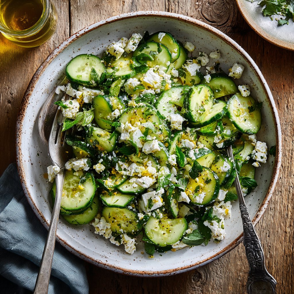 Summer Cucumber Feta Toss