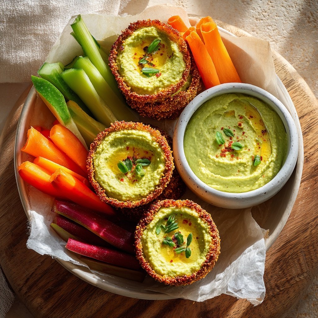 Spicy Avocado Hummus Dippers